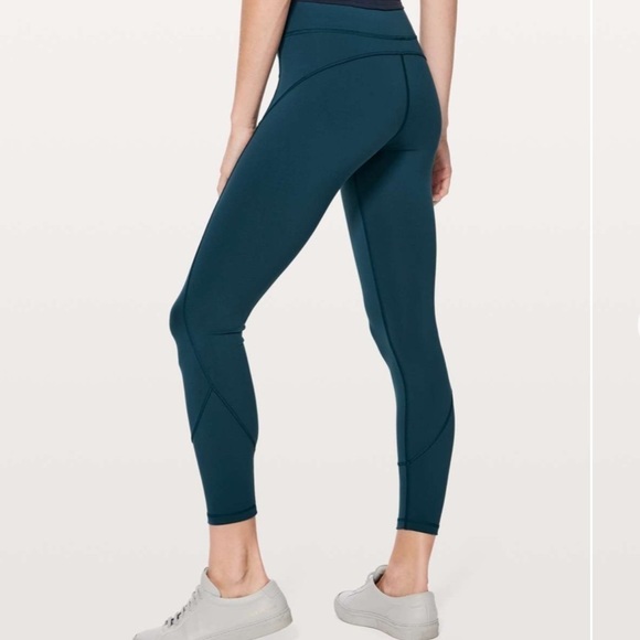 Lululemon In Movement teal blue leggings/tights size 2 - Picture 7 of 14